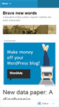 Mobile Screenshot of bravenewwords.info